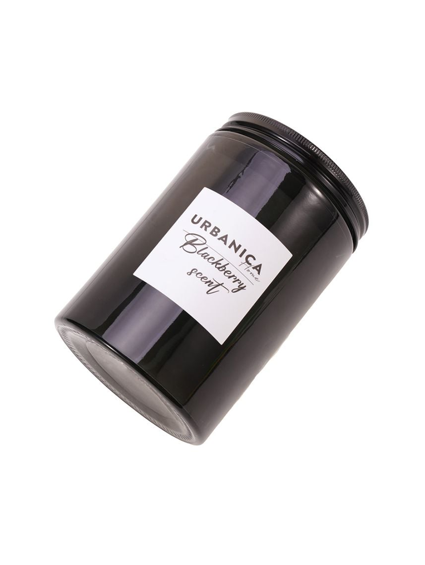 נר במעמד זכוכית עם מכסה