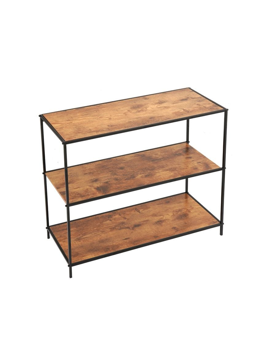 כוננית מדפי עץ