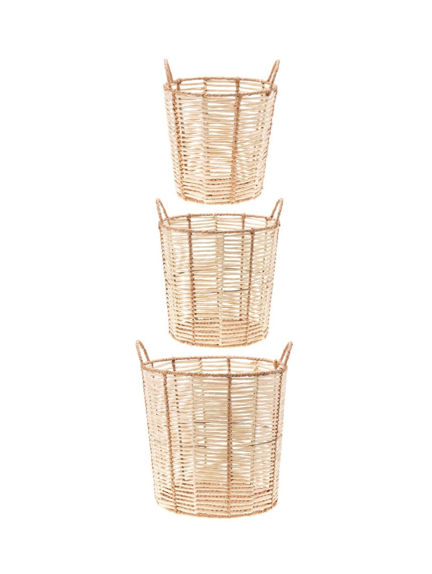 HME017302 סל קש Beige L 39xH38CM