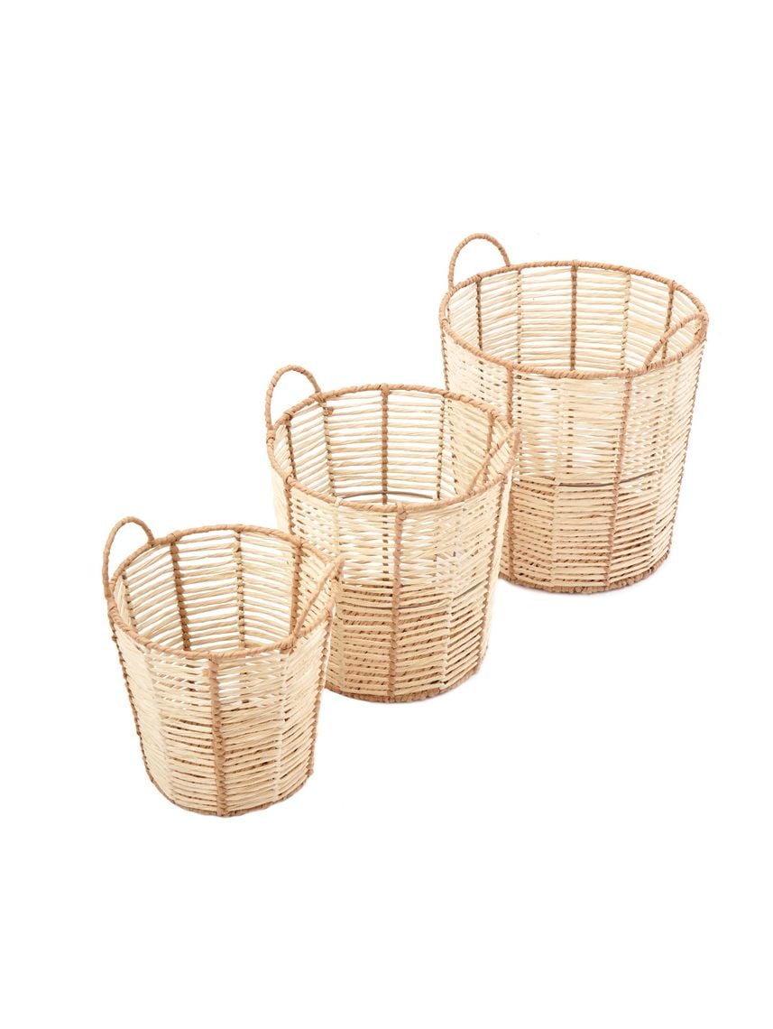 HME017302 סל קש Beige L 39xH38CM