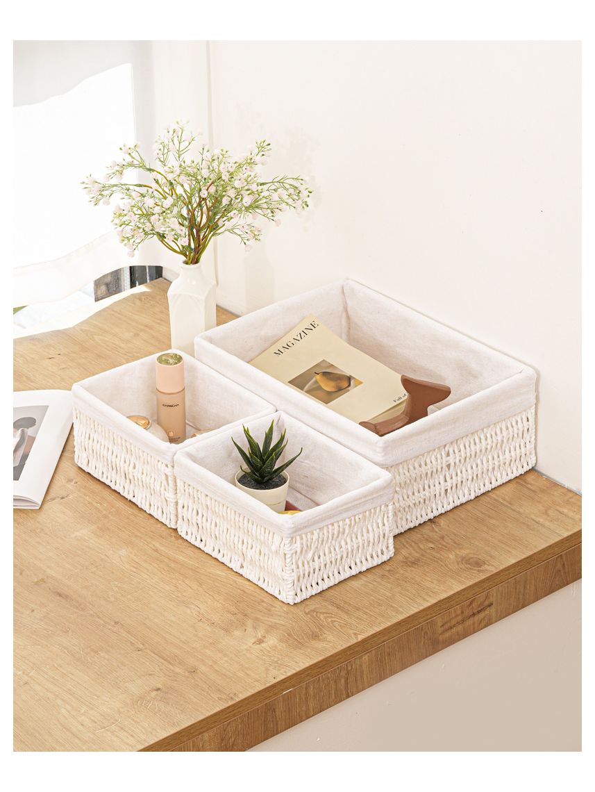 סט סלסלאות קש