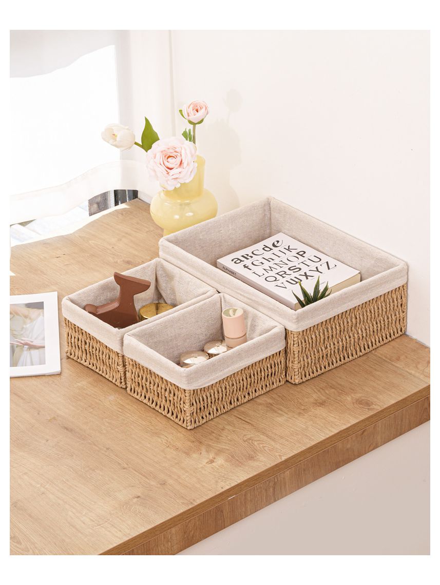 סט סלסלאות קש