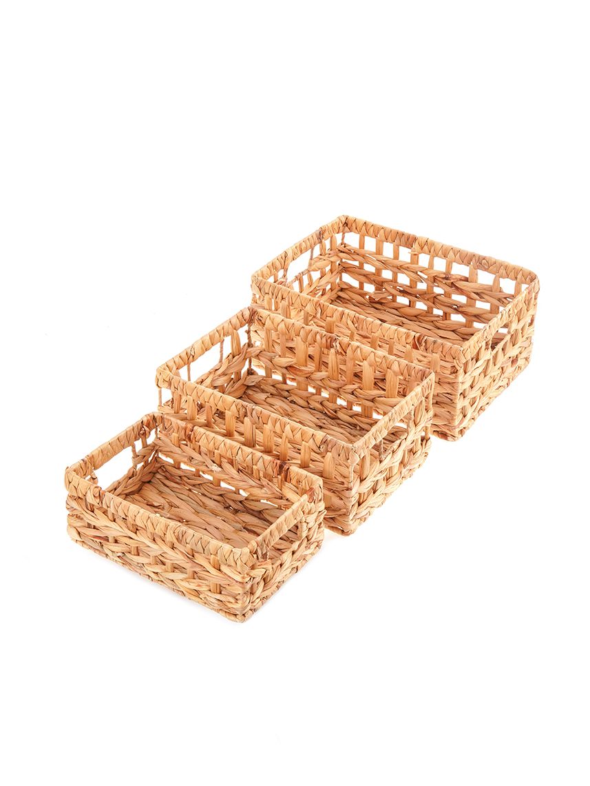 סלסלת אחסון קלועה