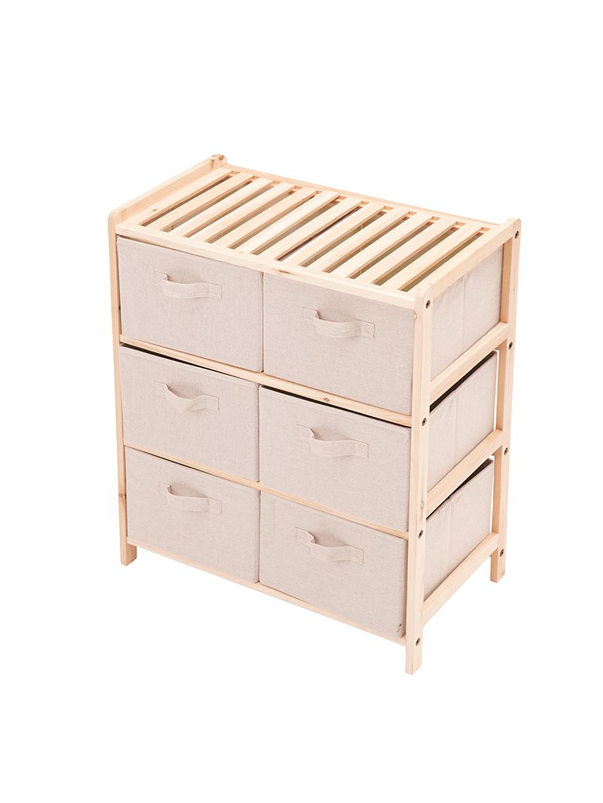 כוננית מדפים מעץ