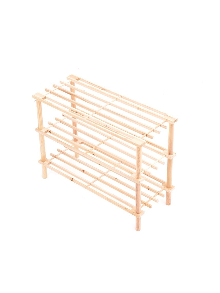 מעמד נעליים מעץ 3 קומות