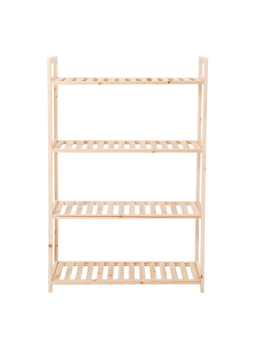 כוננית מדפים מעץ