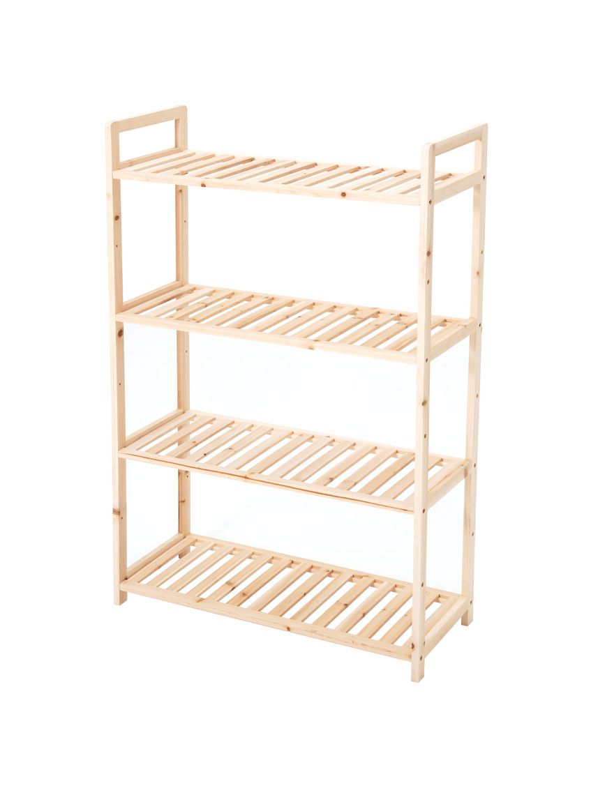 כוננית מדפים מעץ