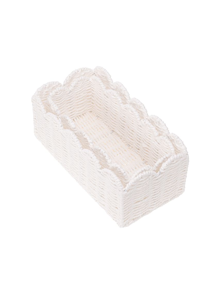 סט 2 סלי קש עם גימור גלי