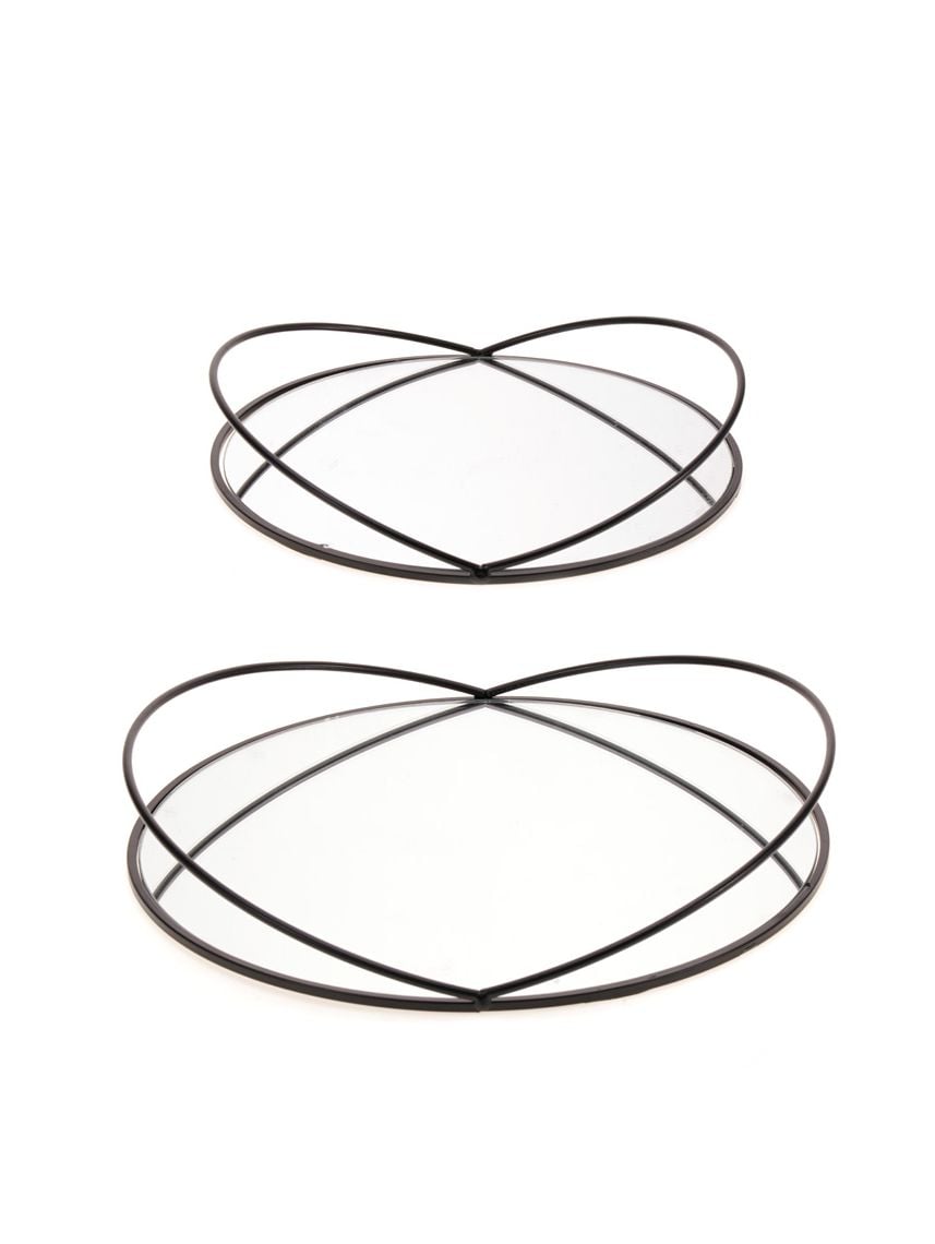 סט 2 מגשי מראה