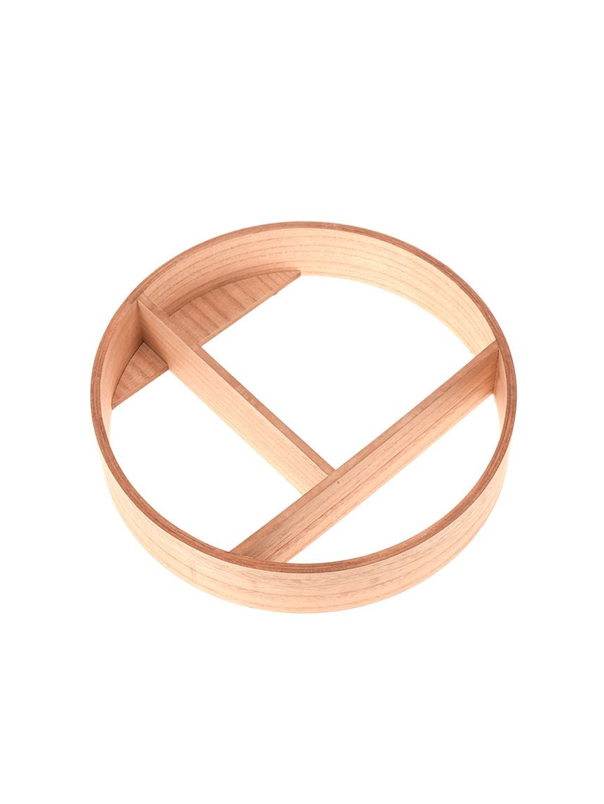 מדף עגול מעץ