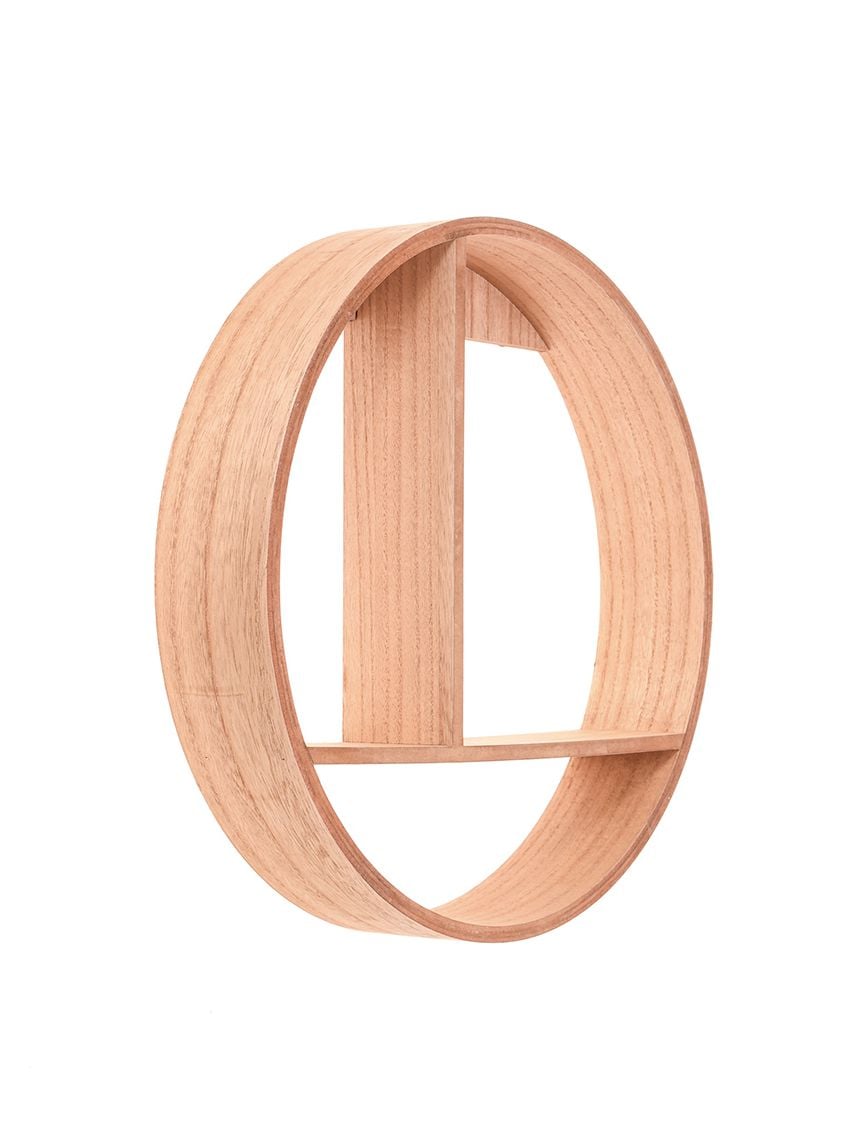 מדף עגול מעץ