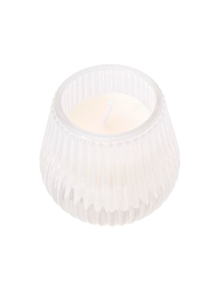 נר במעמד זכוכית צבעוני