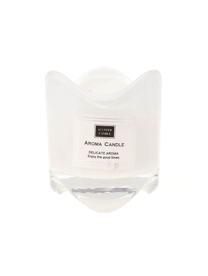 נר במעמד זכוכית גלי