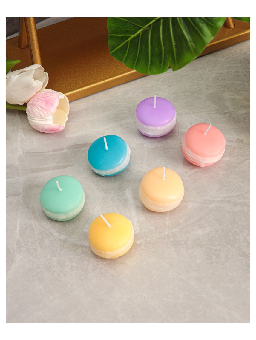 מארז 6 נרות מקרון