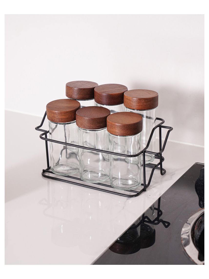 סט 6 צנצנות תבלינים