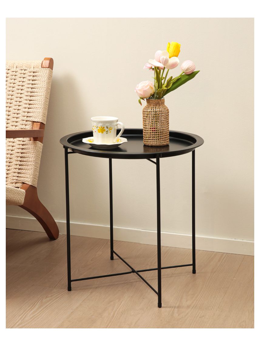 שולחן קפה עגול ממתכת