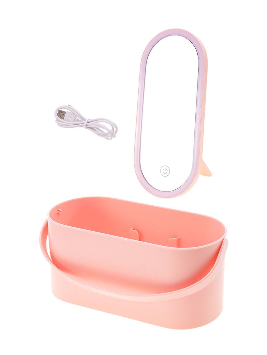 קופסת אחסון עם מראה מוארת