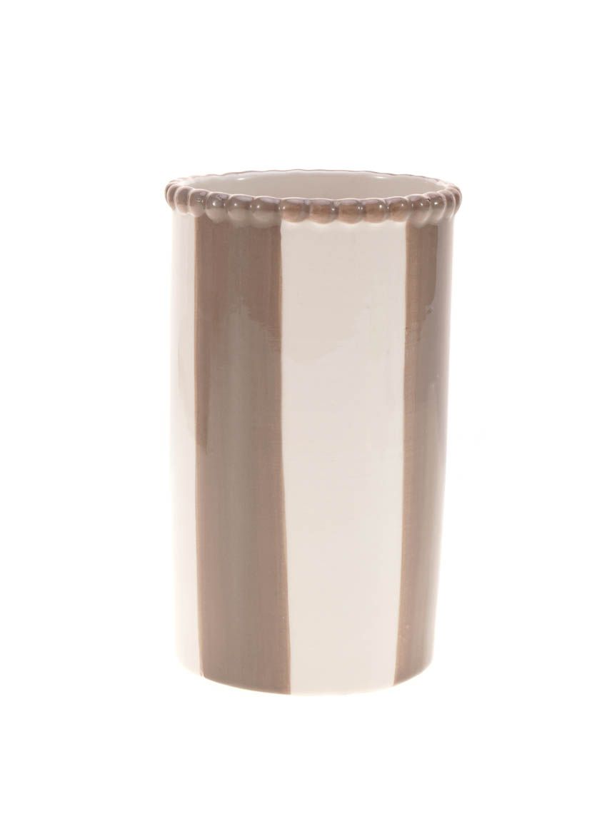 כוס פסים למברשות שיניים