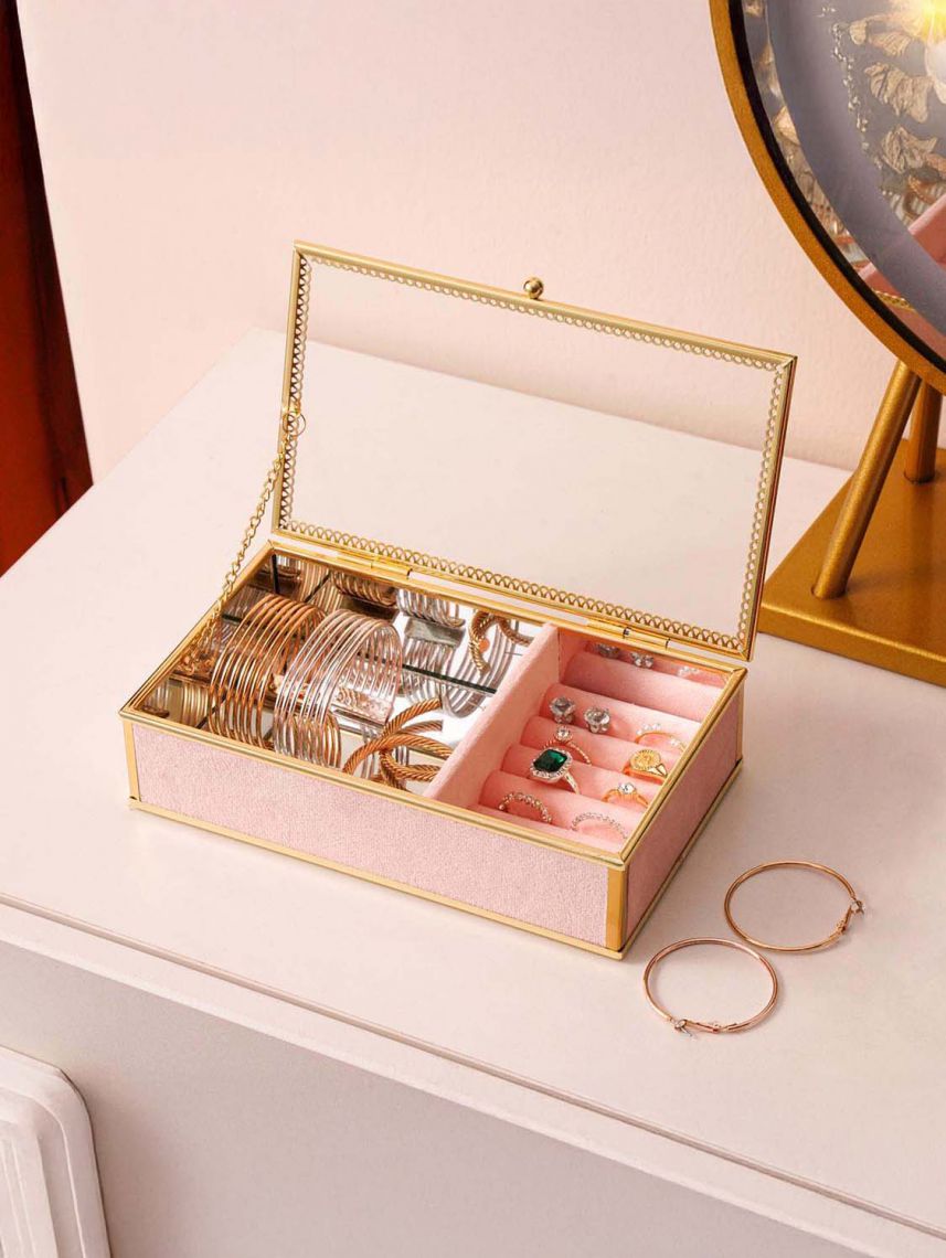 קופסת תכשיטים מזכוכית