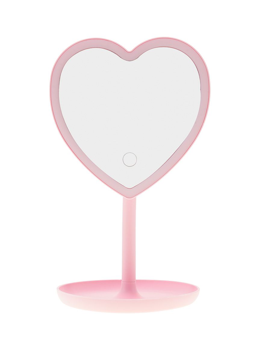 מראת שולחן לב