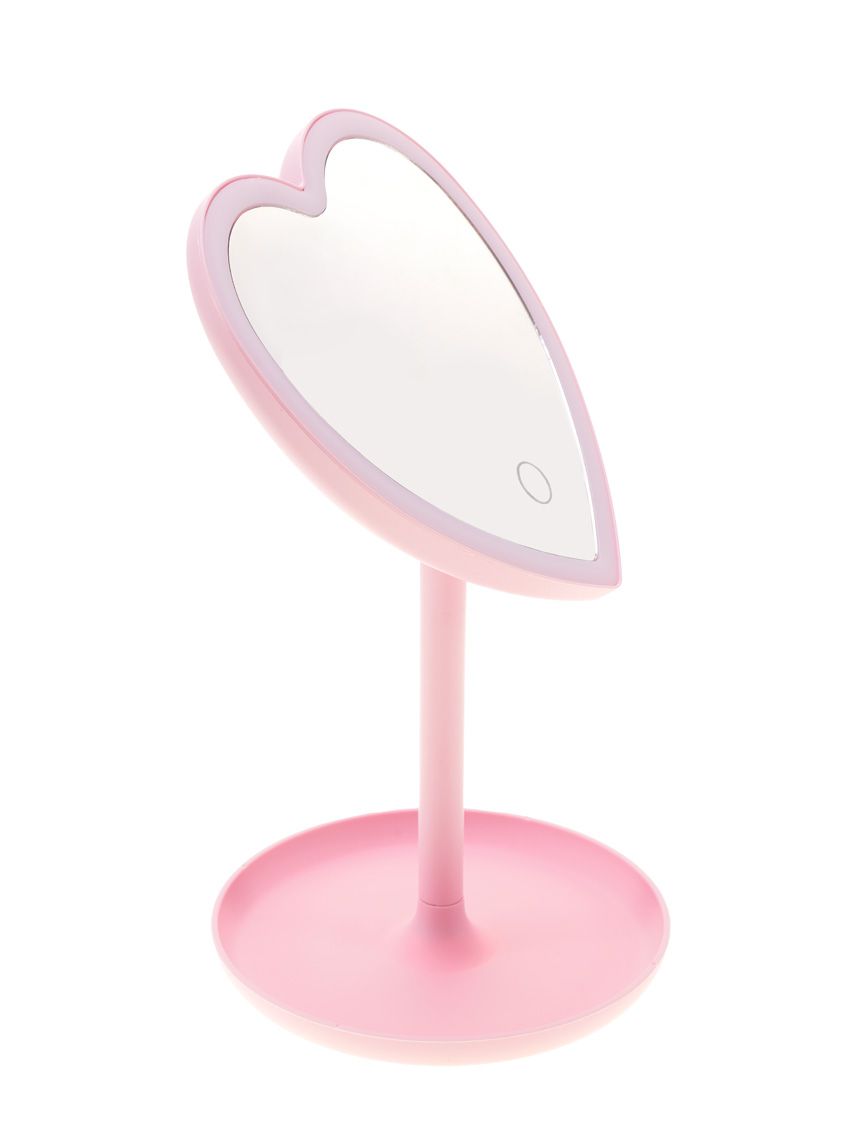 מראת שולחן לב