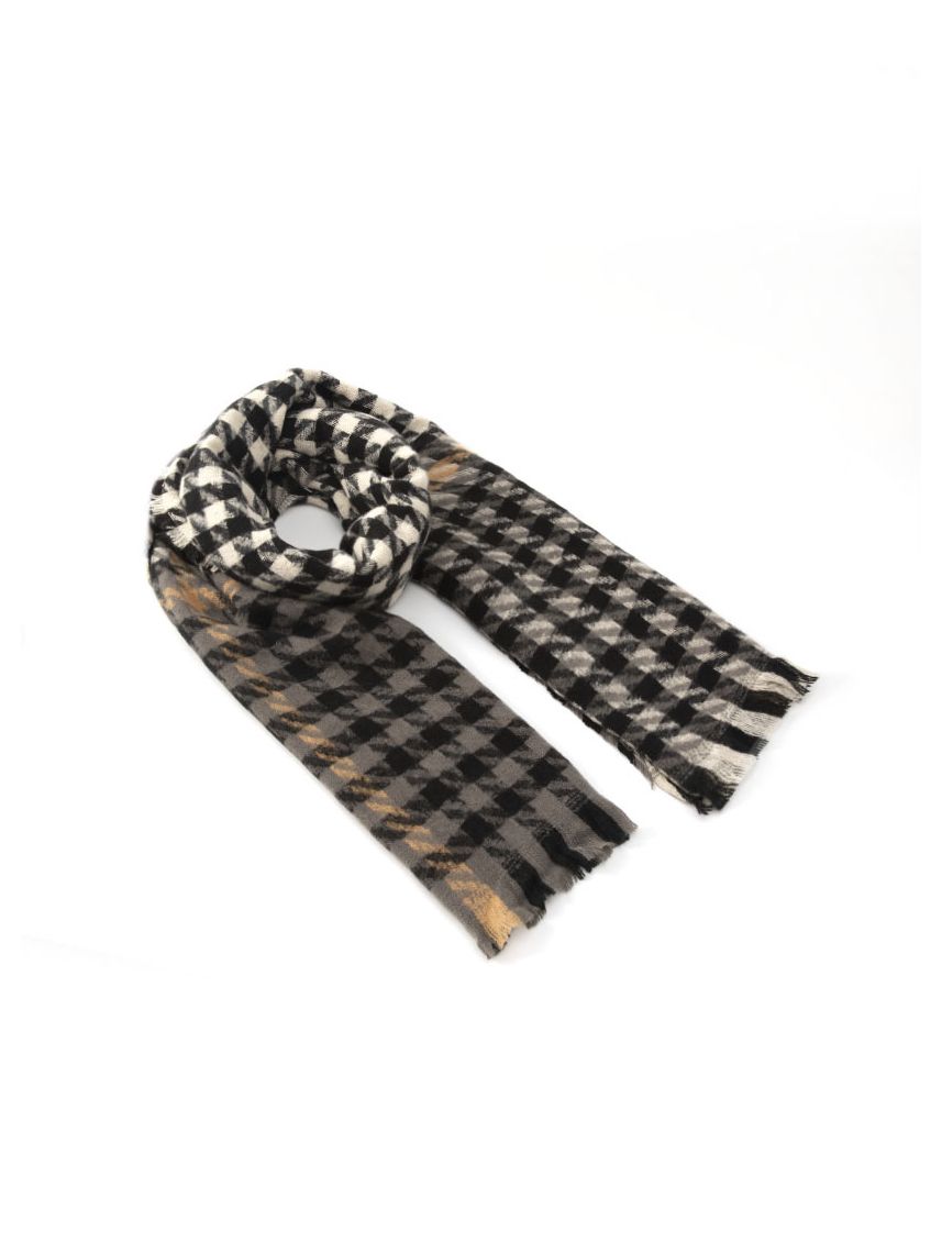 צעיף צמר משבצות