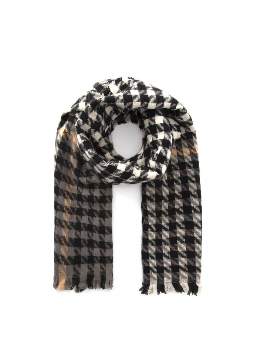 צעיף צמר משבצות