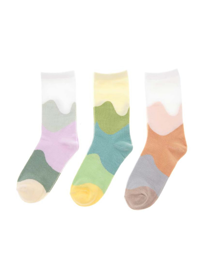 מארז 3 זוגות גרביים צבעוניים 36-41