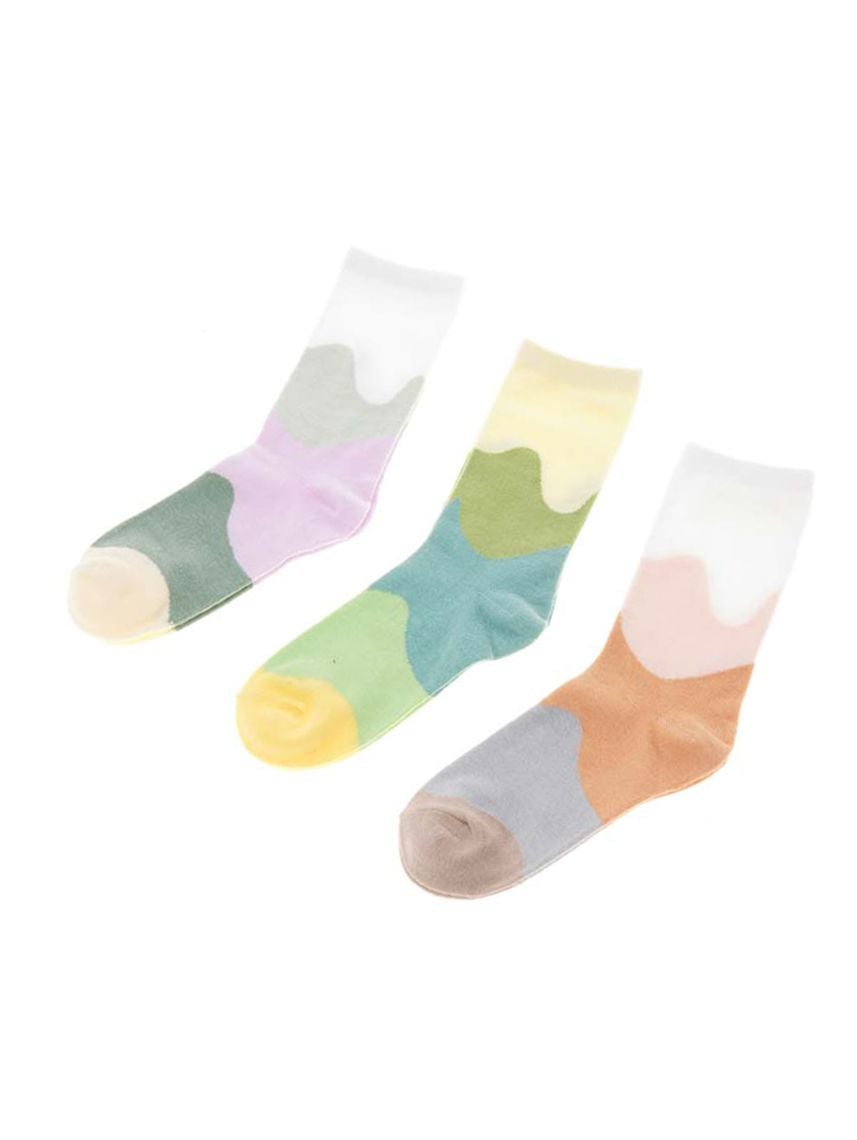 מארז 3 זוגות גרביים צבעוניים 36-41