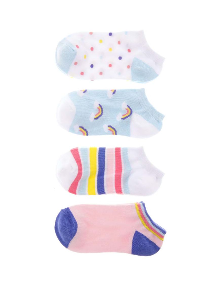 מארז 4 זוגות גרבי סניקרס 29-35