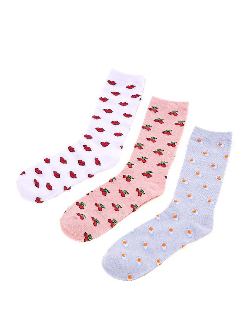 מארז 3 זוגות גרביים ארוכים 36-41