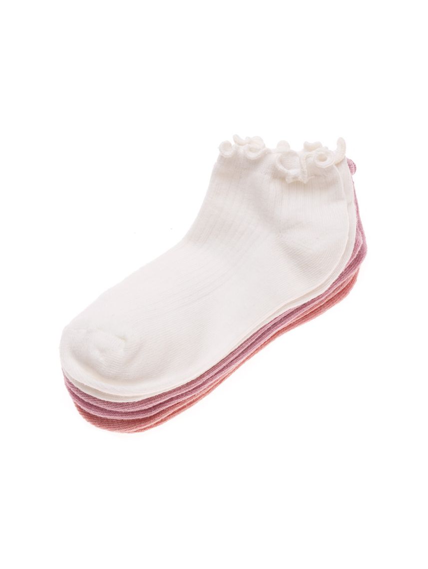 מארז 3 זוגות גרביים לבנות 29-35