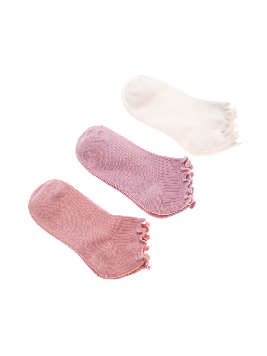 מארז 3 זוגות גרביים לבנות 29-35