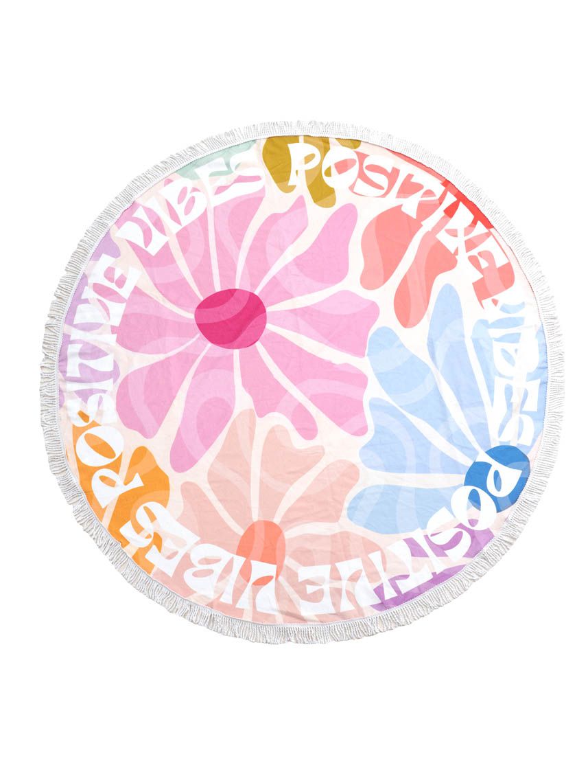 מגבת חוף עגולה