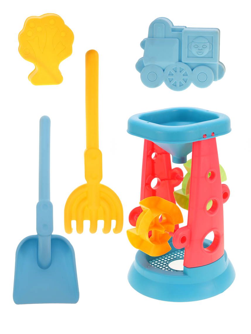 סט מגדל מים ו-4 אביזרי חוף