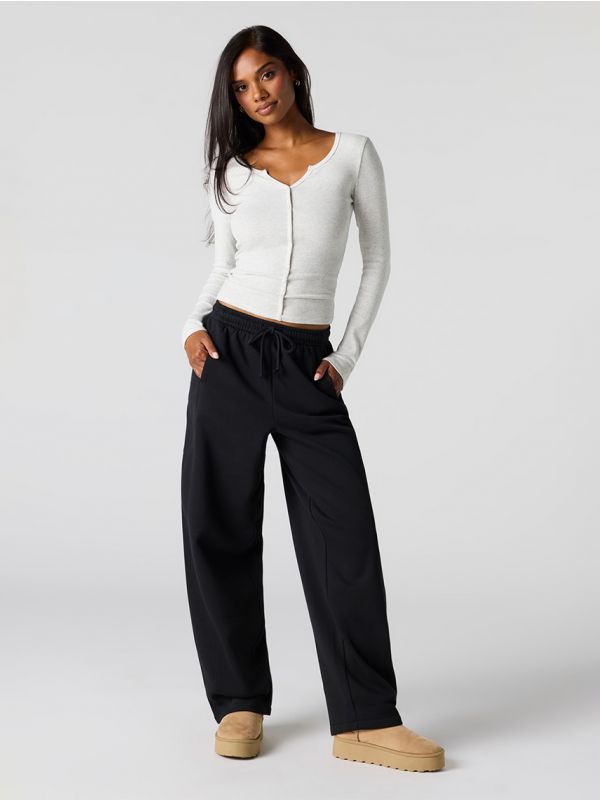 מכנסי פוטר רחבים