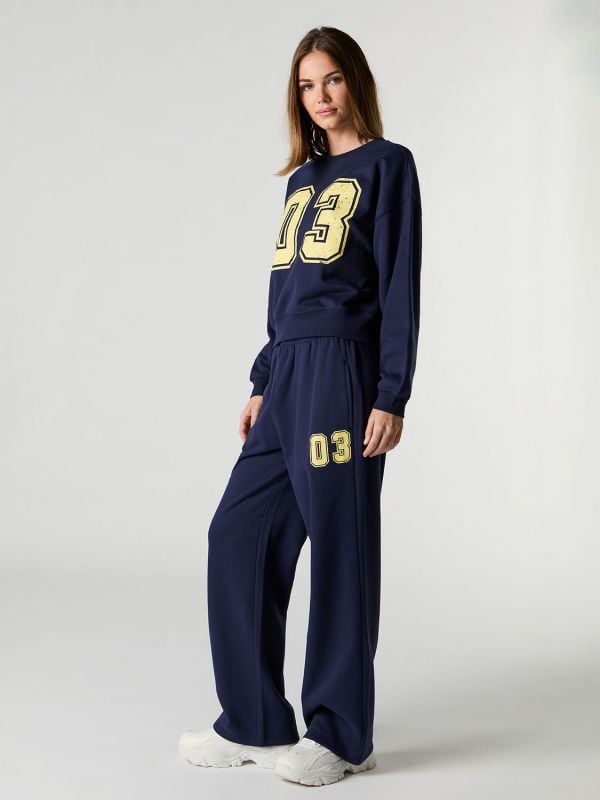 מכנסי פוטר WIDE LEG