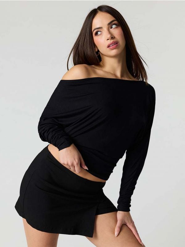 חולצת ריב אוף-שולדר