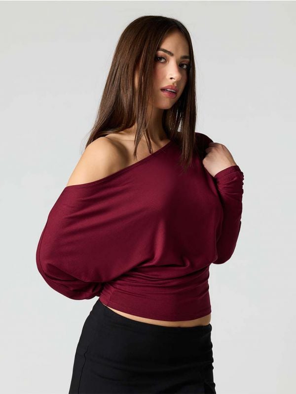 חולצת ריב אוף-שולדר