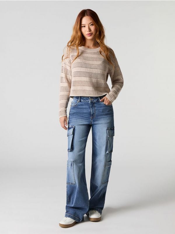 ג’ינס CARGO - WIDE LEG