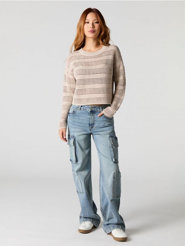 ג’ינס CARGO - WIDE LEG