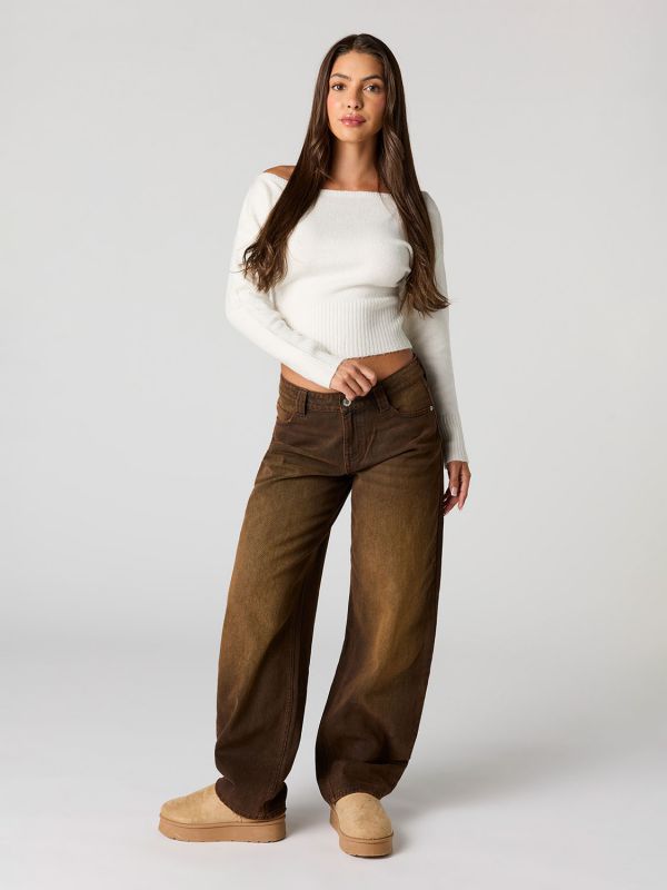 ג’ינס LOW RISE - BARREL