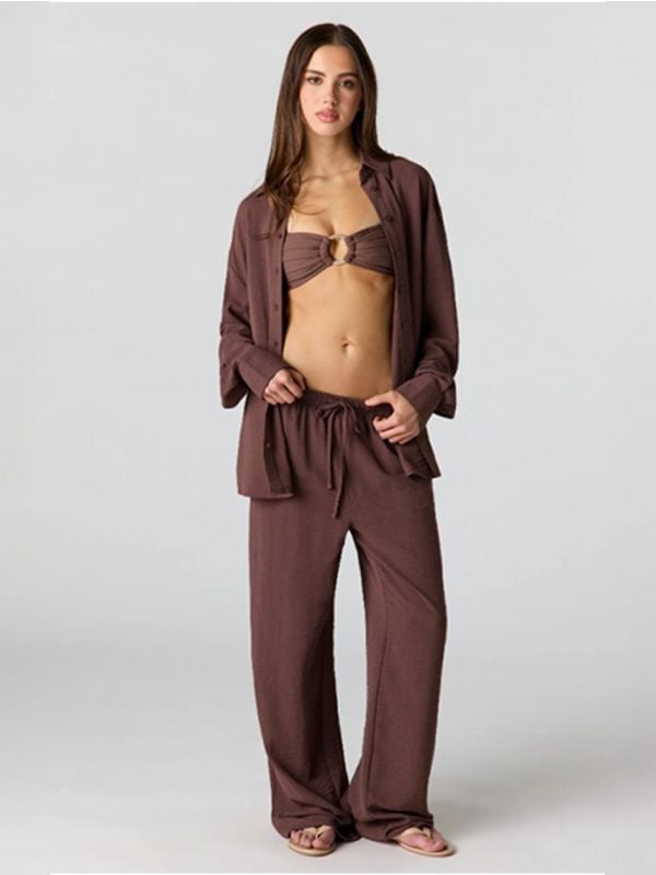 מכנסיים ארוכים WIDE-LEG