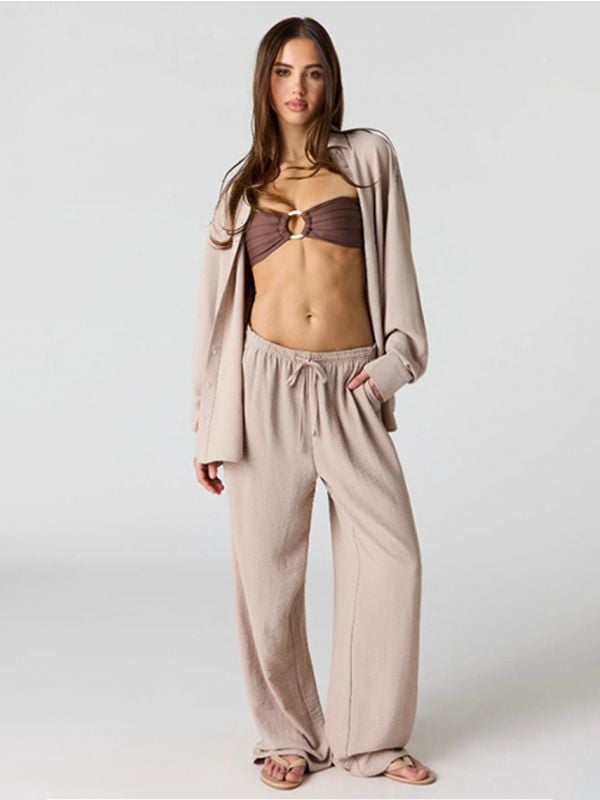 מכנסיים ארוכים WIDE-LEG