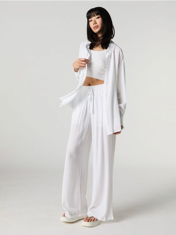 מכנסי Flowy ארוכים