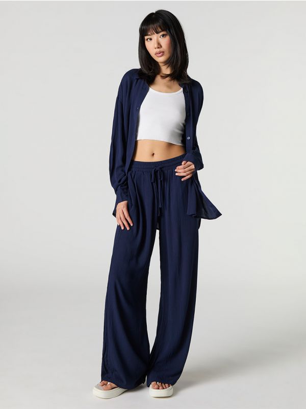 מכנסי Flowy ארוכים