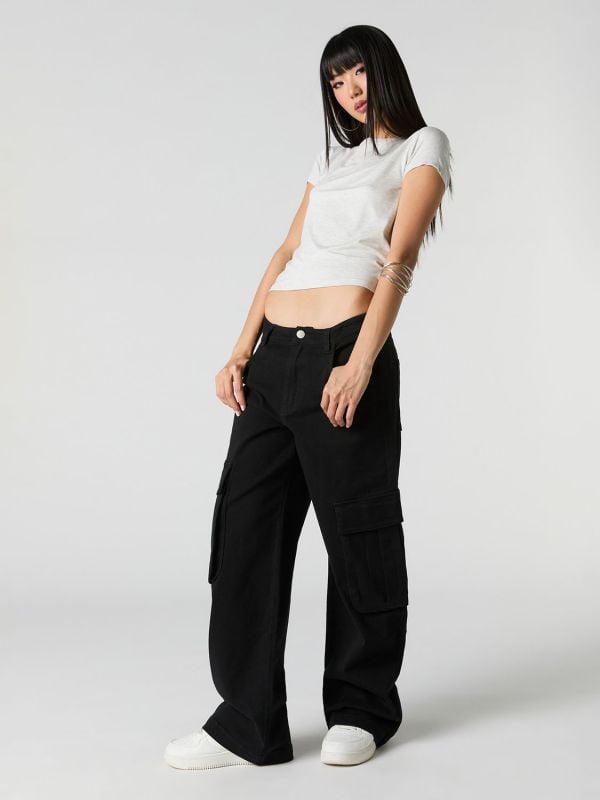 מכנסי CARGO- LOW RISE