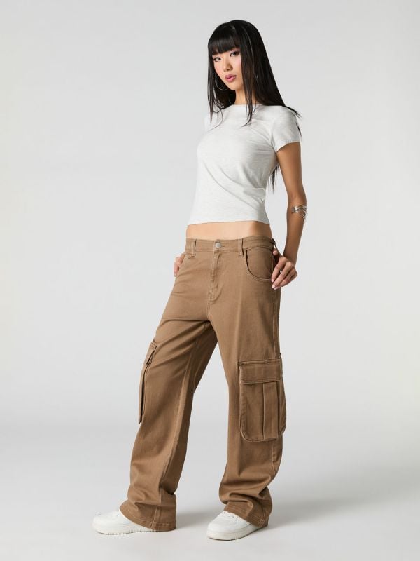 מכנסי CARGO- LOW RISE