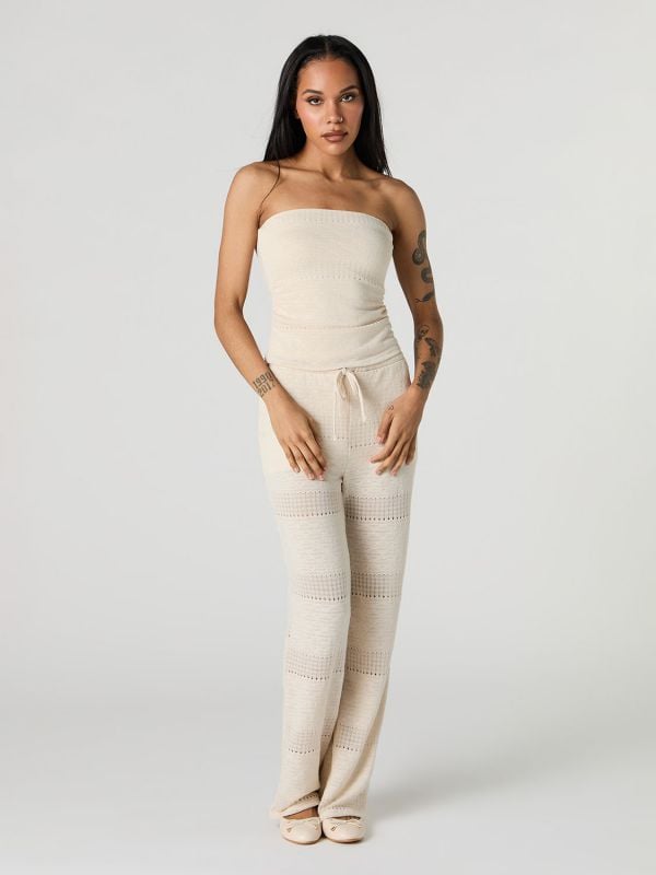 מכנסי סריג ארוכים