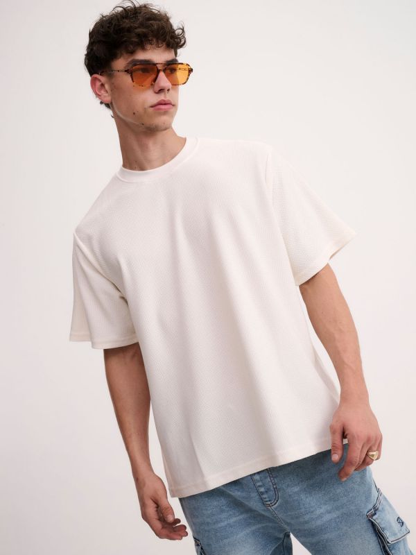 טי-שירט טקסטורה עבה